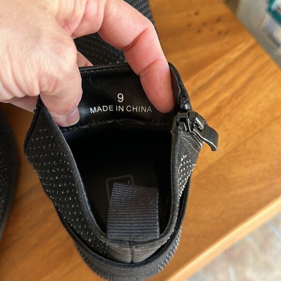 ASOS Black Silver studded ankle boots size 9 Winter Fall boot‎ - Picture 5 of 6